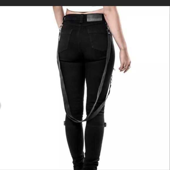 BNWOT Killstar Grave Slave Skinnies size Small - Picture 2 of 6